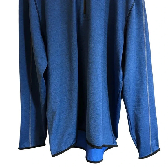 Tommy Bahama 1/3 Zip Up Blue Pullover Hoodie Size XXL - Picture 4 of 9